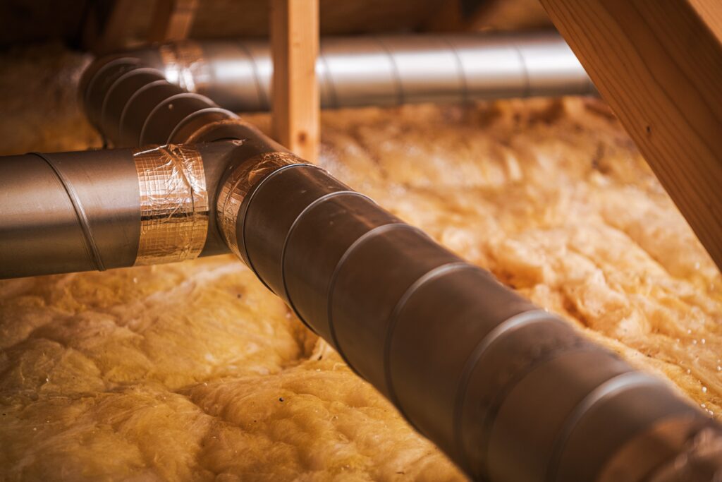 Ductwork in attic