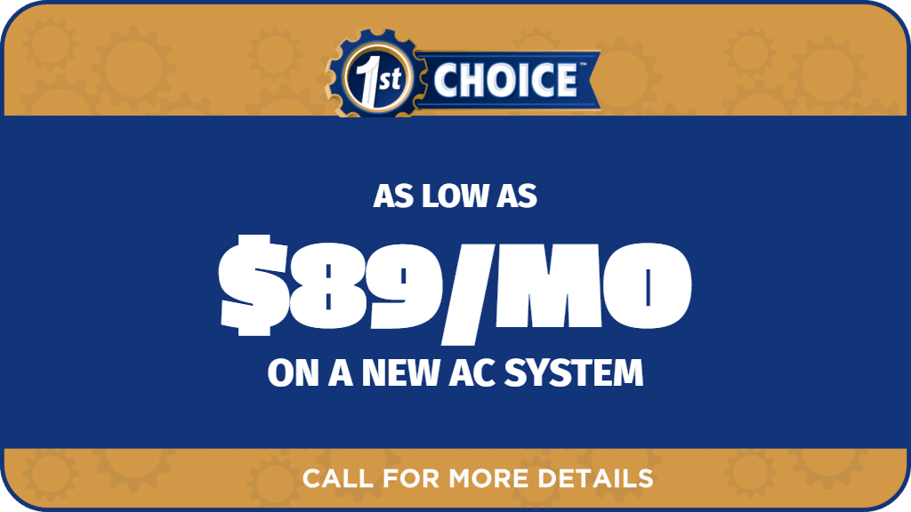 New AC System As Low As $89 per Month